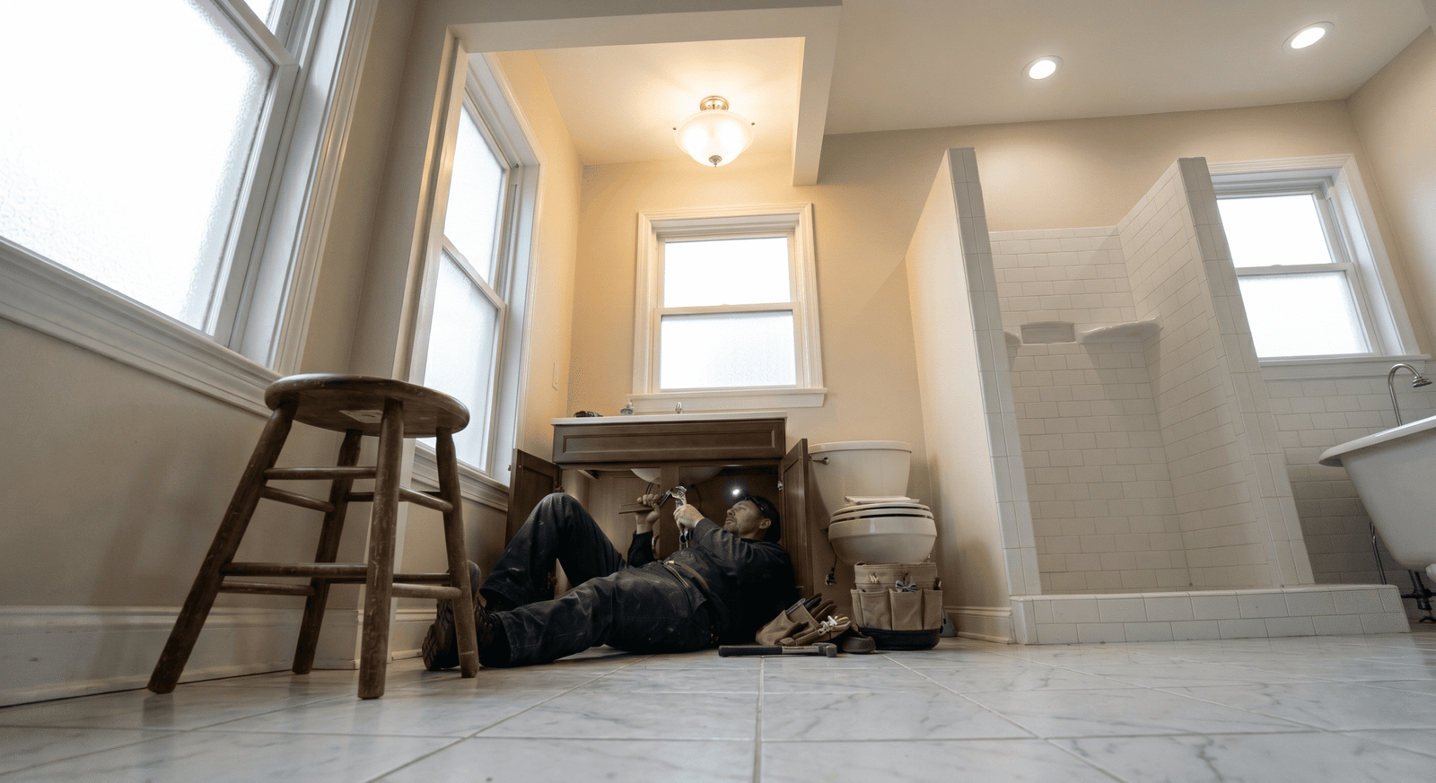 Tankless water heater installation by a licensed plumber in the Tri-Cities